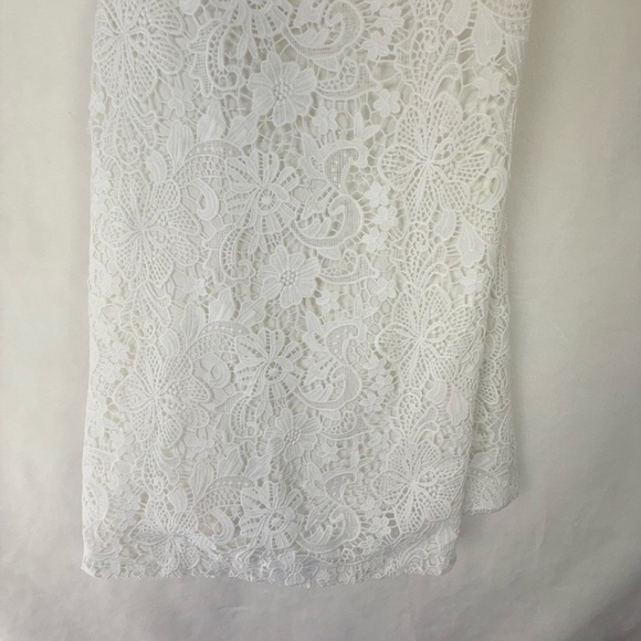 Lilly Pulitzer White Strapless Lace Dress Size 6 - Picture 11 of 12